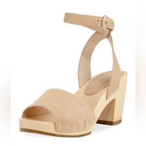 Joie Nubuck Saber Clog Sandal size 38